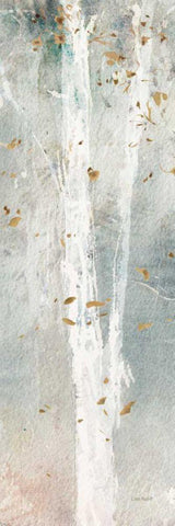 A Woodland Walk V White Modern Wood Framed Art Print with Double Matting by Audit, Lisa