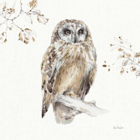 A Woodland Walk VIII Gold Ornate Wood Framed Art Print with Double Matting by Audit, Lisa