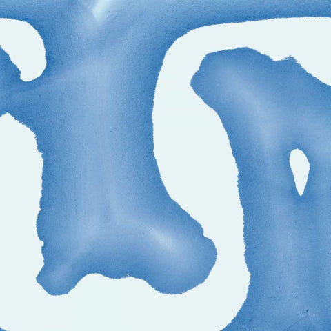 Batik Blue I Black Modern Wood Framed Art Print with Double Matting by Rhue, Piper