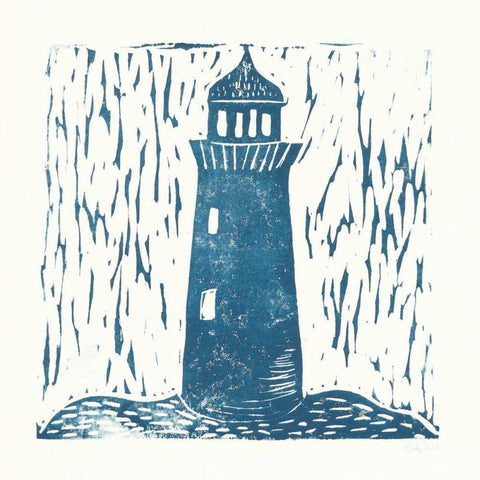 Nautical Collage on White I Black Modern Wood Framed Art Print with Double Matting by Prahl, Courtney