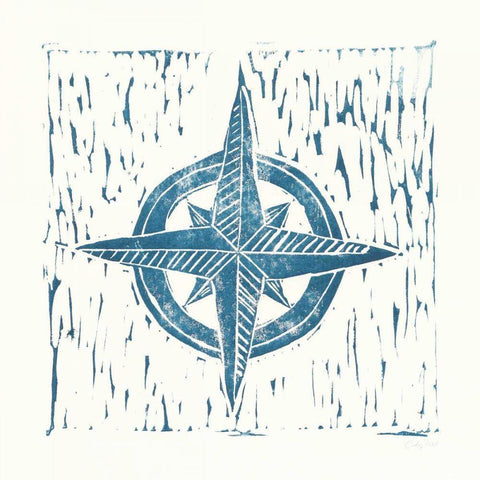 Nautical Collage on White II White Modern Wood Framed Art Print with Double Matting by Prahl, Courtney