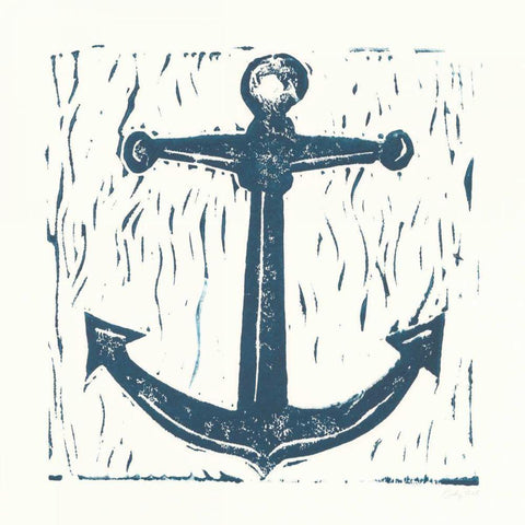 Nautical Collage on White III Black Modern Wood Framed Art Print by Prahl, Courtney