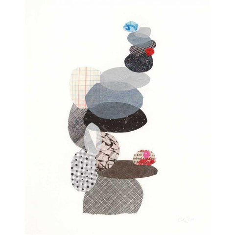 Whimsy II Black Modern Wood Framed Art Print by Prahl, Courtney
