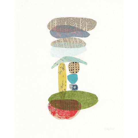 Whimsy V Black Modern Wood Framed Art Print by Prahl, Courtney