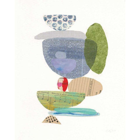 Whimsy VI Black Modern Wood Framed Art Print with Double Matting by Prahl, Courtney