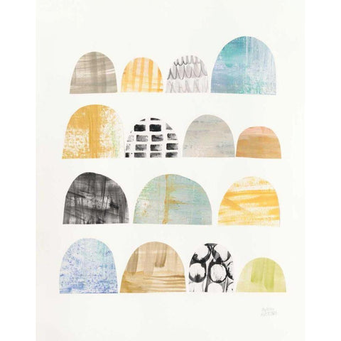 Mod Neutrals IV Black Modern Wood Framed Art Print with Double Matting by Averinos, Melissa