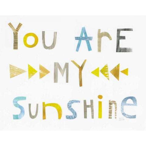 Sweet Sentiments I Black Modern Wood Framed Art Print with Double Matting by Averinos, Melissa