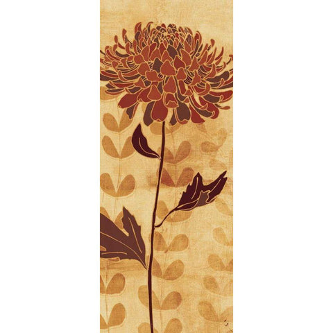Sarahs Garden I Black Modern Wood Framed Art Print with Double Matting by Adams, Sarah