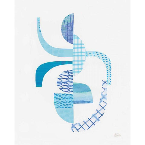 Fragments II Black Modern Wood Framed Art Print by Averinos, Melissa