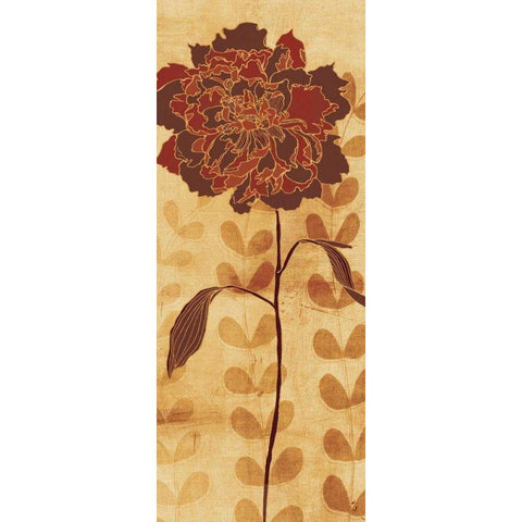Sarahs Garden II Gold Ornate Wood Framed Art Print with Double Matting by Adams, Sarah