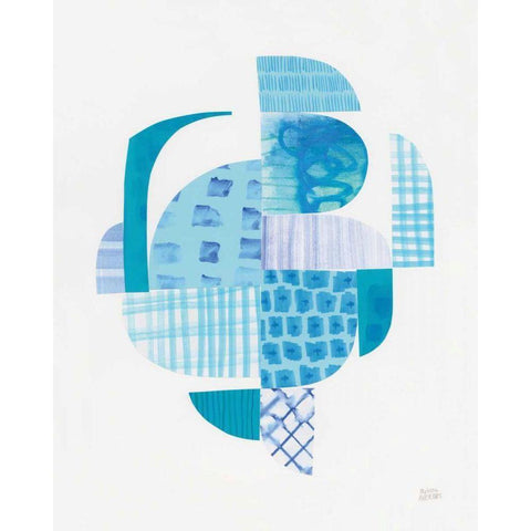 Fragments IV White Modern Wood Framed Art Print by Averinos, Melissa