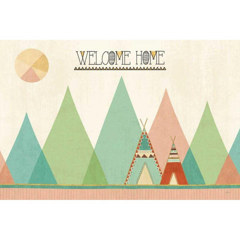 Southwest Geo I Black Modern Wood Framed Art Print by Charron, Veronique