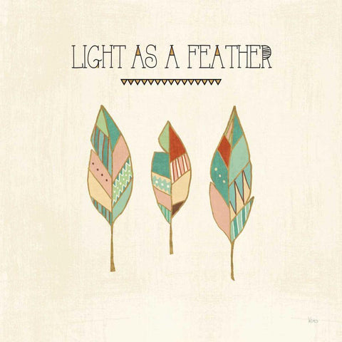 Southwest Geo VII White Modern Wood Framed Art Print with Double Matting by Charron, Veronique