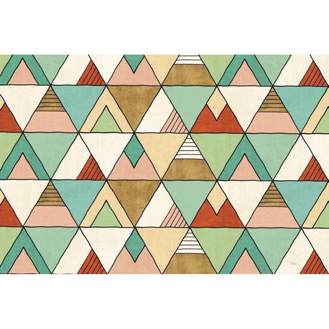 Southwest Geo X White Modern Wood Framed Art Print by Charron, Veronique