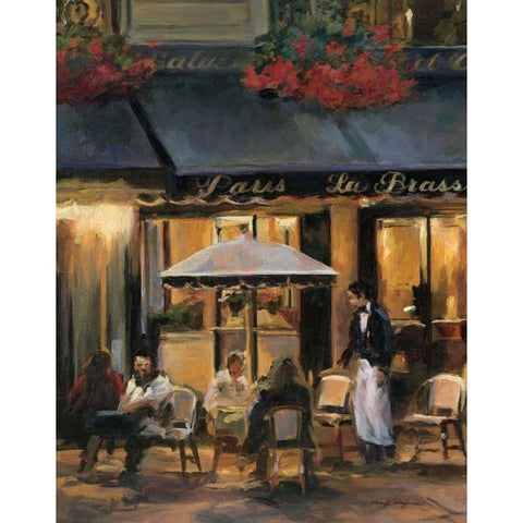 La Brasserie II White Modern Wood Framed Art Print by Hageman, Marilyn