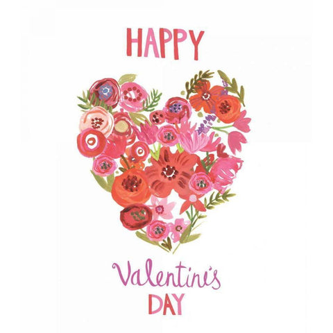 Valentine Chic II White Modern Wood Framed Art Print by Zaman, Farida