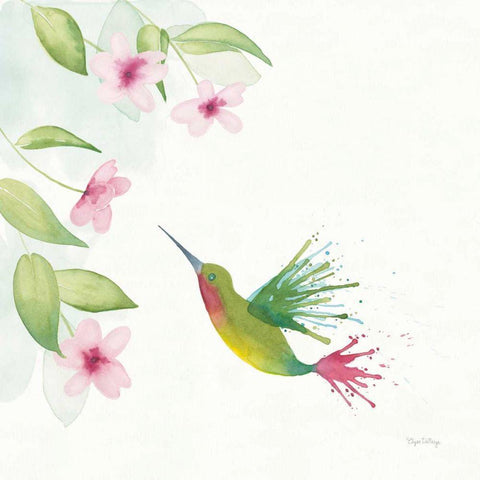 Flit II Black Modern Wood Framed Art Print by DeNeige, Elyse