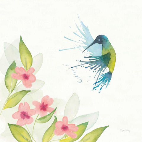 Flit IV Black Modern Wood Framed Art Print by DeNeige, Elyse