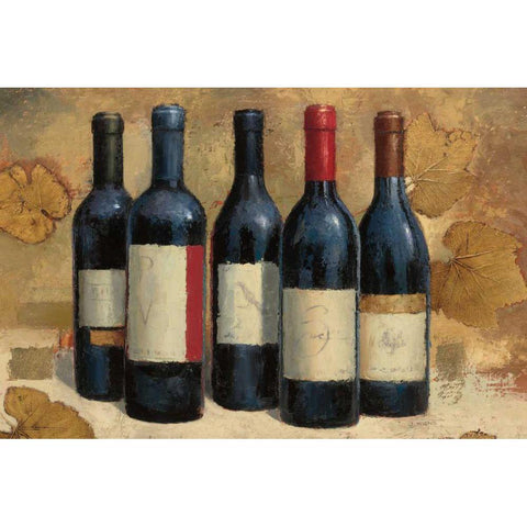 Napa Reserve Wine Crop Black Modern Wood Framed Art Print with Double Matting by Wiens, James