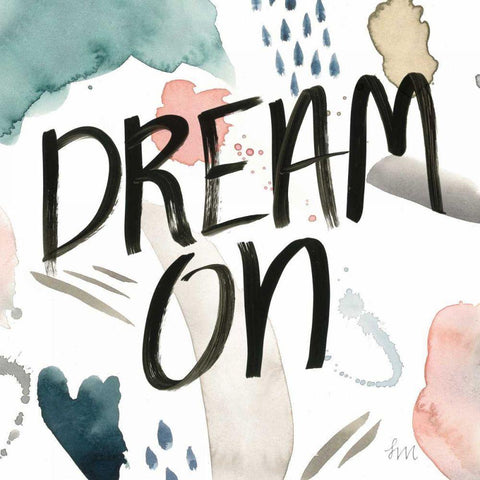 April Showers Inspiration IV Black Modern Wood Framed Art Print with Double Matting by Marshall, Laura