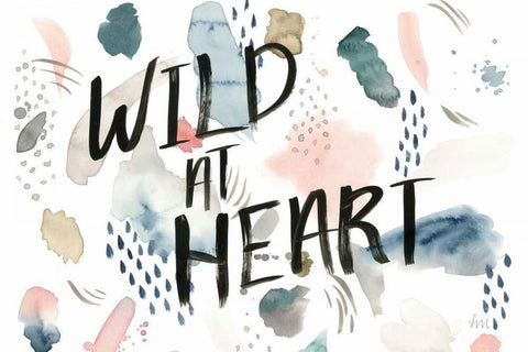 April Showers Inspiration V White Modern Wood Framed Art Print with Double Matting by Marshall, Laura