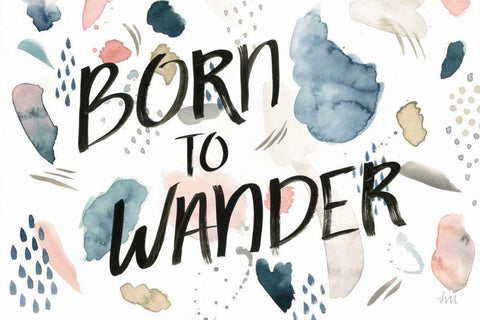 April Showers Inspiration VI Black Ornate Wood Framed Art Print with Double Matting by Marshall, Laura