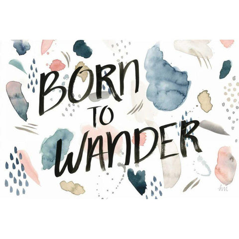 April Showers Inspiration VI White Modern Wood Framed Art Print by Marshall, Laura