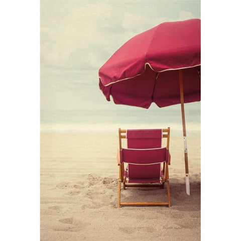 Under the Umbrella I White Modern Wood Framed Art Print by Urquhart, Elizabeth