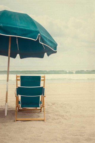 Under the Umbrella II Black Ornate Wood Framed Art Print with Double Matting by Urquhart, Elizabeth