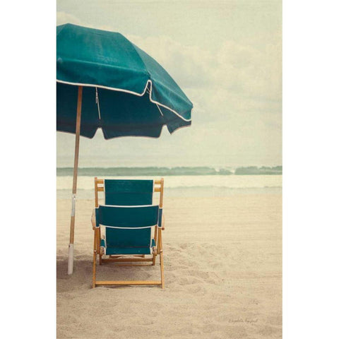 Under the Umbrella II Black Modern Wood Framed Art Print with Double Matting by Urquhart, Elizabeth
