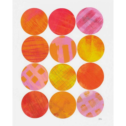 Kitchen Garden Dots I Gold Ornate Wood Framed Art Print with Double Matting by Averinos, Melissa
