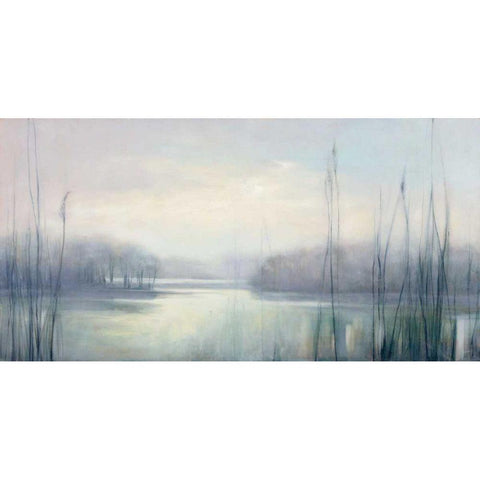 Misty Memories Black Modern Wood Framed Art Print with Double Matting by Purinton, Julia