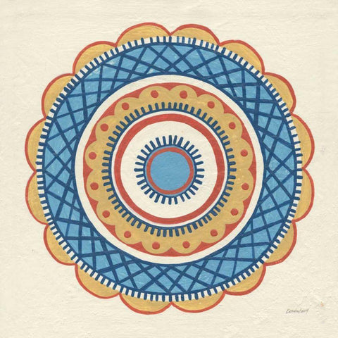 Solara I Black Modern Wood Framed Art Print with Double Matting by Lovell, Kathrine