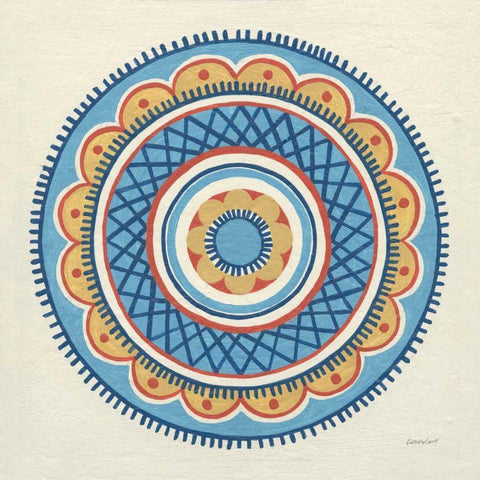 Solara II Black Ornate Wood Framed Art Print with Double Matting by Lovell, Kathrine