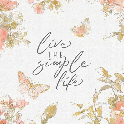 Watery Blooms VIII Gold Ornate Wood Framed Art Print with Double Matting by Pertiet, Katie