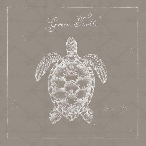 Underwater Life XVI Greige Black Ornate Wood Framed Art Print with Double Matting by Brissonnet, Daphne