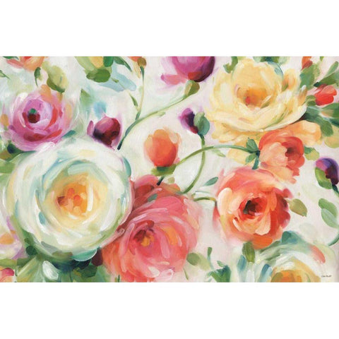 Florabundance I Black Modern Wood Framed Art Print by Audit, Lisa