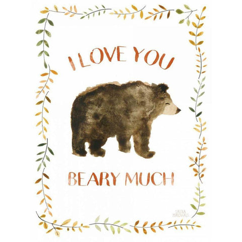 Woodland Whimsy VII Gold Ornate Wood Framed Art Print with Double Matting by Marshall, Laura