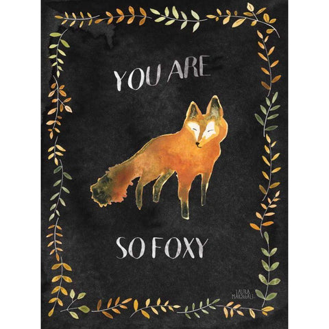 Woodland Whimsy VIII Black Black Modern Wood Framed Art Print by Marshall, Laura