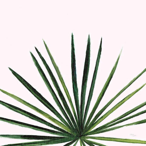 Statement Palms III Black Ornate Wood Framed Art Print with Double Matting by Wellington Studio