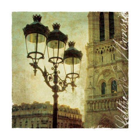 Golden Age of Paris IV White Modern Wood Framed Art Print by Wild Apple Portfolio