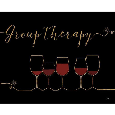 Underlined Wine IX Black Black Modern Wood Framed Art Print by Charron, Veronique