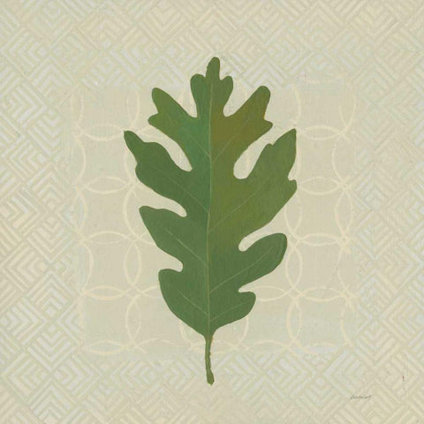 Forest Leaves II no Lines Black Modern Wood Framed Art Print with Double Matting by Lovell, Kathrine