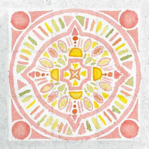 Citrus Tile IV v2 Black Modern Wood Framed Art Print with Double Matting by DeNeige, Elyse