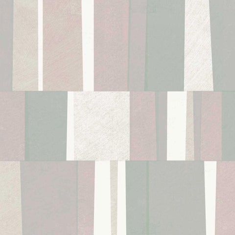 Pastel Abstract White Modern Wood Framed Art Print with Double Matting by Mullan, Michael