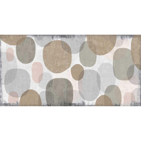 Pastel Drips Gold Ornate Wood Framed Art Print with Double Matting by Mullan, Michael