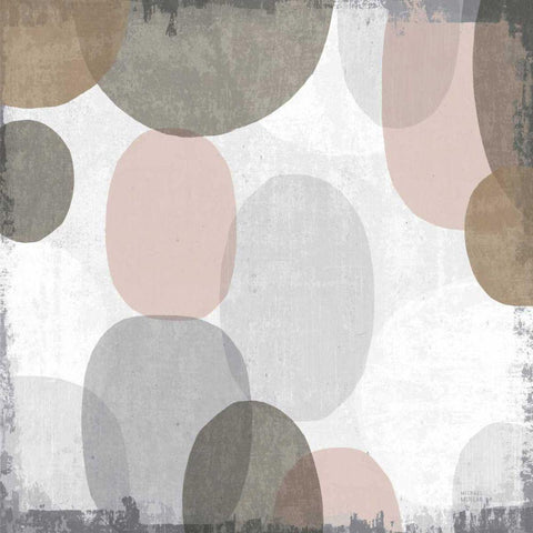 Pastel Drips II Gold Ornate Wood Framed Art Print with Double Matting by Mullan, Michael