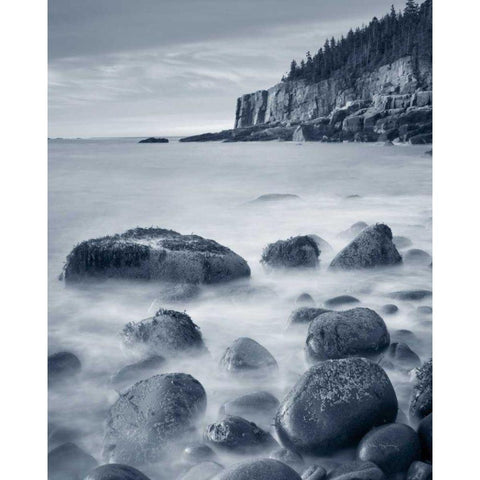 Acadia Coast Crop White Modern Wood Framed Art Print by Audit, Lisa