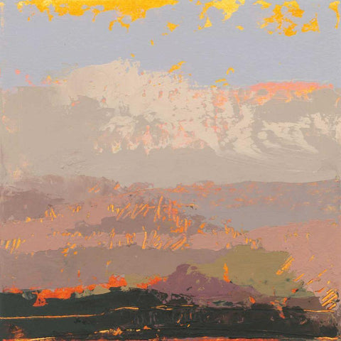 Soft Day I White Modern Wood Framed Art Print with Double Matting by Dowling, Grainne