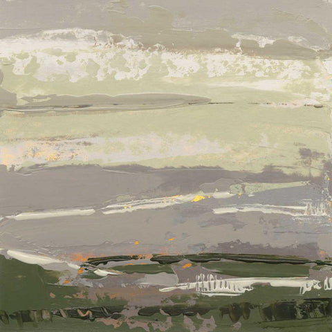 Soft Day II White Modern Wood Framed Art Print with Double Matting by Dowling, Grainne